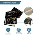 thumbnail image 3 of Smile Cheers Black and Gold 2025 Happy New Year Table Runner 13 x 72 Inch, Xmas Winter Holiday Kitchen Dining Table Decoration, 3 of 6