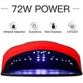 thumbnail image 5 of UV LED Nail Lamp, 72W Nail Curing Lamps for Home & Salon, Led Nail Dryer for Gel Polish with Automatic Sensor/4 Timer Setting, Professional Nail Art Tools for Fingernail and Toenail Nail (A), 5 of 8