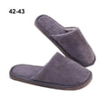 thumbnail image 3 of Guardurnaity Zapatillas de casa Calzado cálido Suministros de invierno Multicolor Larga duración Lavable Suavidad Piel Cierre Artesanía Zapatilla Accesorios de calzado macho gris 42-43, 3 of 6