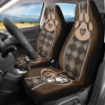 thumbnail image 2 of POLERO Vehicle Seat Covers Interior Decor, Dustproof Front Seat Cover Auto Washable, Paw Heart, 2 of 13