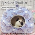thumbnail image 3 of Multi‑Color Multi‑Size Semi‑Closed Cotton Small‑Pet House, Yurt‑Style Hanging Hideaway For Dwarf Hamsters Guinea Pigs Cage Interior Use, 3 of 10