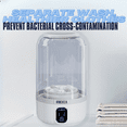 thumbnail image 4 of Portable Mini Washing Machine - Wireless 1.5L Travel Washer for Underwear/Socks, IP67 Waterproof, 35 Wash Cycles, USB Fast Charging, 4 of 10
