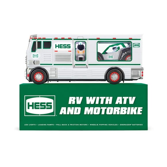 Hess 2018 Toy Truck - RV with ATV and Motorbike