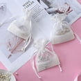 thumbnail image 2 of Cateissary Bolsas de regalo con cordón, bolsas de joyería de hilo flameado, contenedor de dulces para recuerdo de boda, soporte para fiesta, Kits de decoración para fiestas, 2 of 6