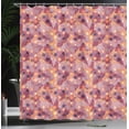thumbnail image 3 of Ambesonne Abstract Shower Curtain, Rounds Polka Dots Hipster, 69"Wx84"L, Dried Rose, 3 of 4