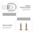 thumbnail image 4 of 10Pcs Creative Trailer Pull Rings Practical Truck D-shaped Rings (Silver), 4 of 8
