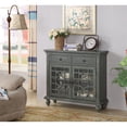thumbnail image 4 of Pemberly Row Modern Texture Grey Two Drawer Two Door Cupboard, 4 of 6