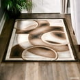 thumbnail image 4 of MDA Home Glamour Dark Brown/Black Polypropylene Area Rug - 5'2" x 7'5", 4 of 4