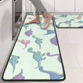 thumbnail image 2 of Kitchen Rugs Sets Of 2,Colorful Dinosaur Assortment Pattern Anti Fatigue Kitchen Mat Rugs Non Slip Washable,Decorative Kitchen Floor Mats for Kitchen,Sink,Laundry,17"x47"+17"x47", 2 of 5