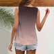 thumbnail image 4 of mfyjkho Camisetas Sin Mangas Para Gimnasio Para Mujer, Camiseta Sin Mangas Con Degradado De Color Para Mujer Tops Casuales Para Mujer Xl, 4 of 5