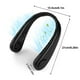 thumbnail image 2 of Ventilador para colgar en el cuello Ventilador de enfriamiento ajustable recargable de 5 W Enfriador de aire portátil personal sin cuchillas, Negro Scienceny HA006450-03B, 2 of 6