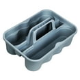 thumbnail image 2 of Cesta para herramientas de limpieza, organizador de suministros de limpieza, cesta de ducha, cubo portátil, caja de almacenamiento para de casa. Azul, 2 of 8