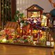 thumbnail image 2 of Kit de casa de muñecas en miniatura para bricolaje, kit de casa pequeña con, kit de casa en miniatura a escala 1:24, gran regalo artesanal hecho a mano para cumpleaños, día de Pascua, estilo japonés, 2 of 5