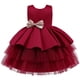 thumbnail image 1 of Vestido de princesa para niños, vestido de malla abullonada, vestido para niñas, vestido de cumpleaños para niñas de flores, 1 of 5