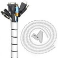 thumbnail image 2 of Expandable Desktop Spiral Tube Cable Management, Individual Opening Ports for Tangle-Free Solutions Safe Protection Cord Organizer, 2 of 6