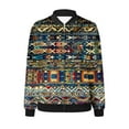 thumbnail image 4 of JURANMO Prime Day Deals Today 2025 Womens Ethnic Print Bomber Jackets with Pockets Lightweight Zip Up Long Sleeve Flight Jacket Casual Loose Varsity Coats Fall Outfits Multicolor XL, 4 of 6