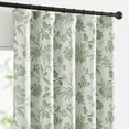 thumbnail image 6 of Blackout Floral Curtains for Bedroom, 84 Inches Long Printed Flower Black Out Curtains, French Country Back Tab Sage Green Window Treatment Farmhouse Drapes Set 2 Panels Green, 6 of 6