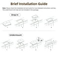 thumbnail image 6 of 30"x19" Rectangular Fireclay Workstation Kitchen Sink in Glossy White with Undermount/Drop-In Setup Full Accessories for Modern Kitchen Style, 6 of 12