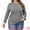 Grey, variant on DARING DIVA Plus Size Long Sleeve Crewneck Sweater Fall Casual Tops 1X Apricot