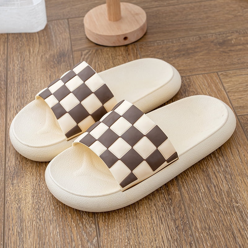 BottleZi Shower Sandal for Mens/Womens Slippers for Women Men Bathroom Sandals Non-Slip | Thick Sole | Outdoor Slides | Quick Drying Black/Beige/Pink -