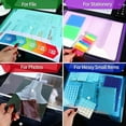 thumbnail image 3 of XmhyTop Plastic File Folders, 10 PCS Plastic Folders for Document, A4 Size Plastic Envelopes with Snap Closure, Clear File Folders Document Folders File Bags for Office,White, 3 of 4