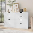 thumbnail image 4 of Afuhokles 4 Drawer Dresser, White Chest of Drawers for Bedroom,Closet Dressers with Drawers for Living Room, Entryway, Hallway, 4 of 7