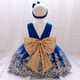 thumbnail image 5 of Vestido de novia para bebé, vestido de princesa para niña, vestido de princesa de encaje esponjoso con lazo para niña, 5 of 6