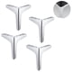 thumbnail image 2 of 10cm Paquete de 4 patas de sofá para muebles de metal, pies para muebles de bricolaje de estilo moderno, 2 of 5
