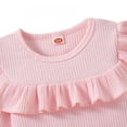 thumbnail image 5 of LOVEBAY Toddler Baby Girl Skirt Outfit Long Sleeve Ruffle Shirt Top Mini Skirt Set 2Pcs Kids Little Girl Clothes Fall Winter Outfit, 5 of 8