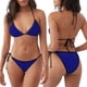 thumbnail image 3 of Fotbe Navy Traje de Baño para Mujer de Dos Piezas – Bikini Sexy de Tirantes Tipo Halter con Diseño Triangular, 3 of 6