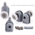 thumbnail image 3 of 8 Piece 23mm Upper and Lower Single Wheel Roller Shower Door Casters, Bathroom Door Sliding Casters, 3 of 5