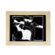 thumbnail image 1 of Ilustración de esquí Winter Sport Negro Escritorio de madera Arte Pintura 6x8 pulgadas marco de foto foto, 1 of 4