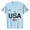 Light Blue, variant on USA 250th Anniversary Shirt Men Patriotic USA Flag Graphic T Shirt Casual Independence Day America 250 Merchandise Tee