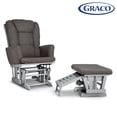 thumbnail image 5 of Graco Sterling Semi-Upholstered Glider and Nursing Ottoman Pebble Gray with Gray Cushions, 5 of 6