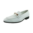 thumbnail image 3 of Men's Dress Shoes Loafer with Gold Buckle Slip On Formal Modern Classic, 3 of 5