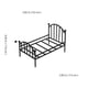 thumbnail image 2 of Miniature Metal Bed Frame Mini House Bed Furniture Model Tiny House Bedroom Accessory, 2 of 4