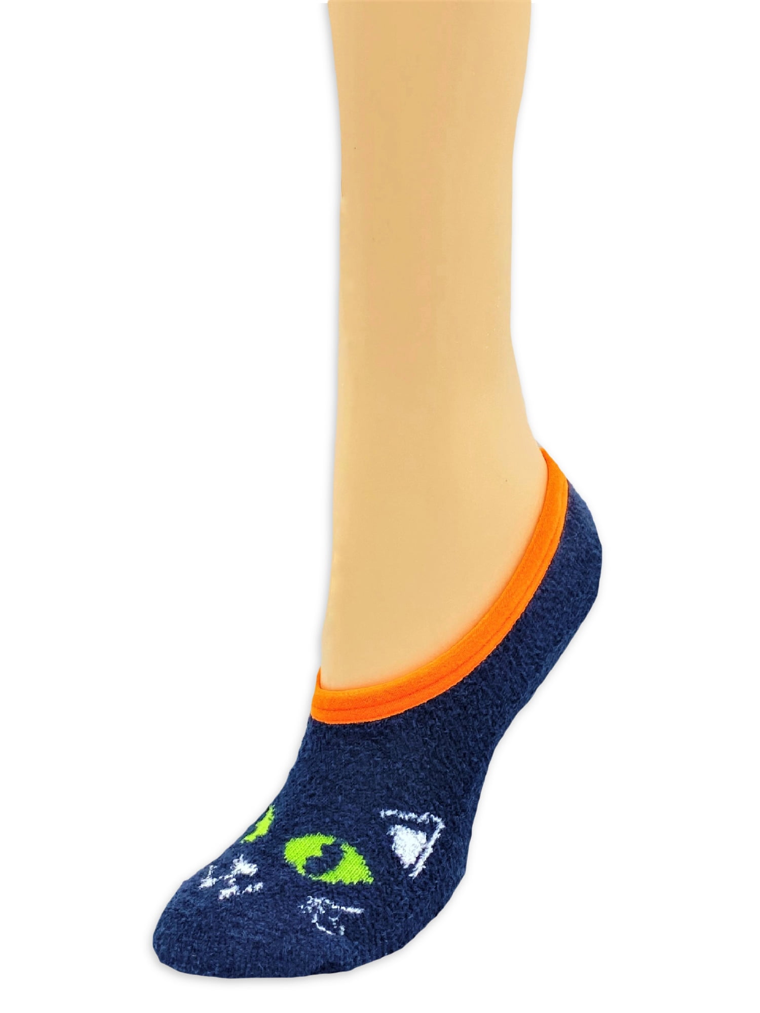 Halloween Women's Slip-On Liner with Grippers, 1-Pack, Size 4-10