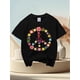 thumbnail image 4 of Hippie Peace Sign Flower Power Peace Sign World Peace Novelty Aesthetic Graphic Kid T-Shirt Fashion Kid T Shirts Trending Tops Tees for Kid, 4 of 5