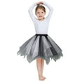 thumbnail image 4 of TOOYOU Girls Dresses Baby Soft Fluffy Tutu Skirt Toddler Party Mesh Tutu Princess Skirt Sweet Girl Breathable Comfort Sundress ,Size One Size , Gray, 4 of 4