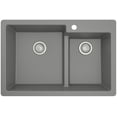 thumbnail image 7 of Karran Usa QT-811-CN Quartz Qt 33" Drop In Double Basin Quartz Composite Kitchen Sink -, 7 of 7
