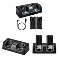 thumbnail image 2 of Celulas recargables de 2800 mAh y base de carga para Wii, para accesorio de interruptor remoto de Wii,Negro, 2 en 1 - Negro, 2 en 1, 2 of 4