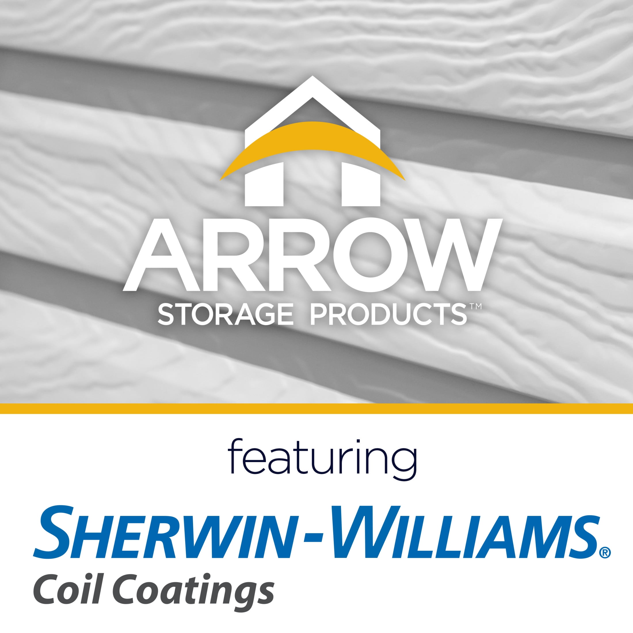 Arrow Select 8 x 6 x 8 ft Flute Grey Steel Storage Shed