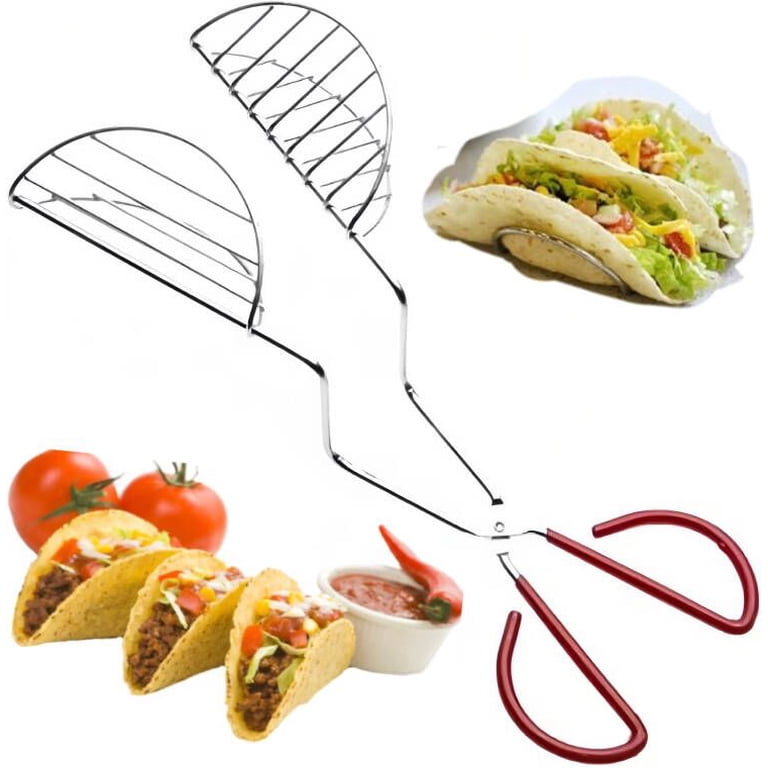Support à Tacos En Acier Inoxydable - 4 Ou 5 Poches - Pour Four Et Lave-Vaisselle