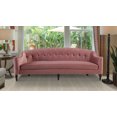 Jennifer Taylor Home Stewart Curved Back Sofa, Ash Rose