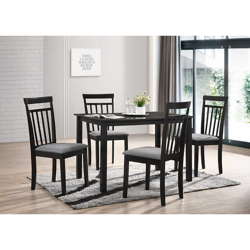 Uspridefurniture Wood Dining Table 4 Chairs - Walmart.com - Walmart.com
