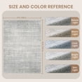 thumbnail image 5 of Roxstand Washable Rugs 9x12, Lightweight Striped Non Slip Area Rugs for Living Room, Stain Resistant Farmhouse Bedroom Rug(9'x12', Grey), 5 of 11