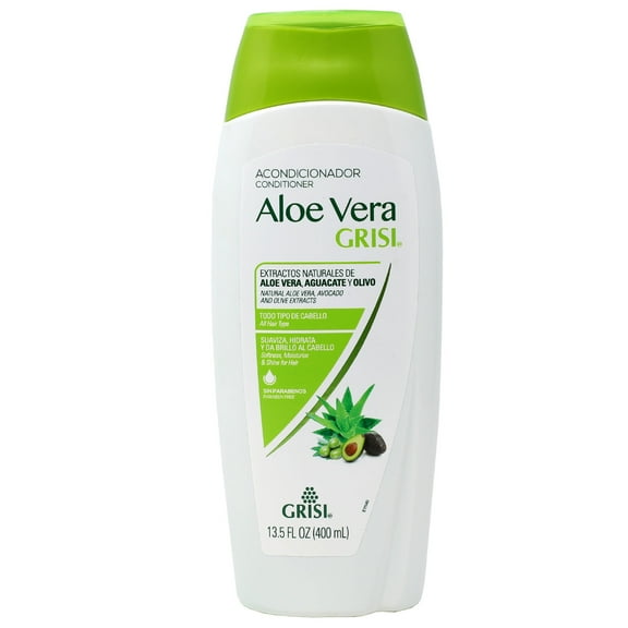 Grisi Aloe Vera Conditioner, Moisturizing, Paraben Free, All Hair Types, 13.5 fl oz