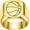 Gold, variant on Men Women's 18mm Basketball Stainless Steel Ring Minimalist Personalized Vintage Band