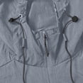 thumbnail image 5 of Men's Rain Jacket Waterproof Lightweight Packable Rain Shell Raincoat with Hood and Zipper Pocket for Golf Hiking Travel Size 4XL Dark Gray, 5 of 8