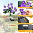 thumbnail image 4 of Rirool Solar Salvia Flower Lights Outdoor 2 Pack, Purple LED Garden Lights with 2 Lighting Modes, IP65 Waterproof Solar Garden Stake Lights Auto On/Off for Yard Patio Pathway Decoration, 4 of 8